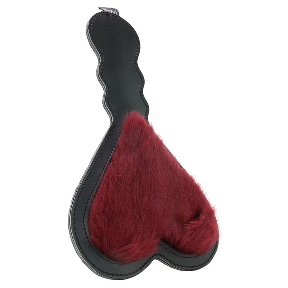 Sex & Mischief Enchanted Heart Paddle - Red/Black Paddle - silkandsin