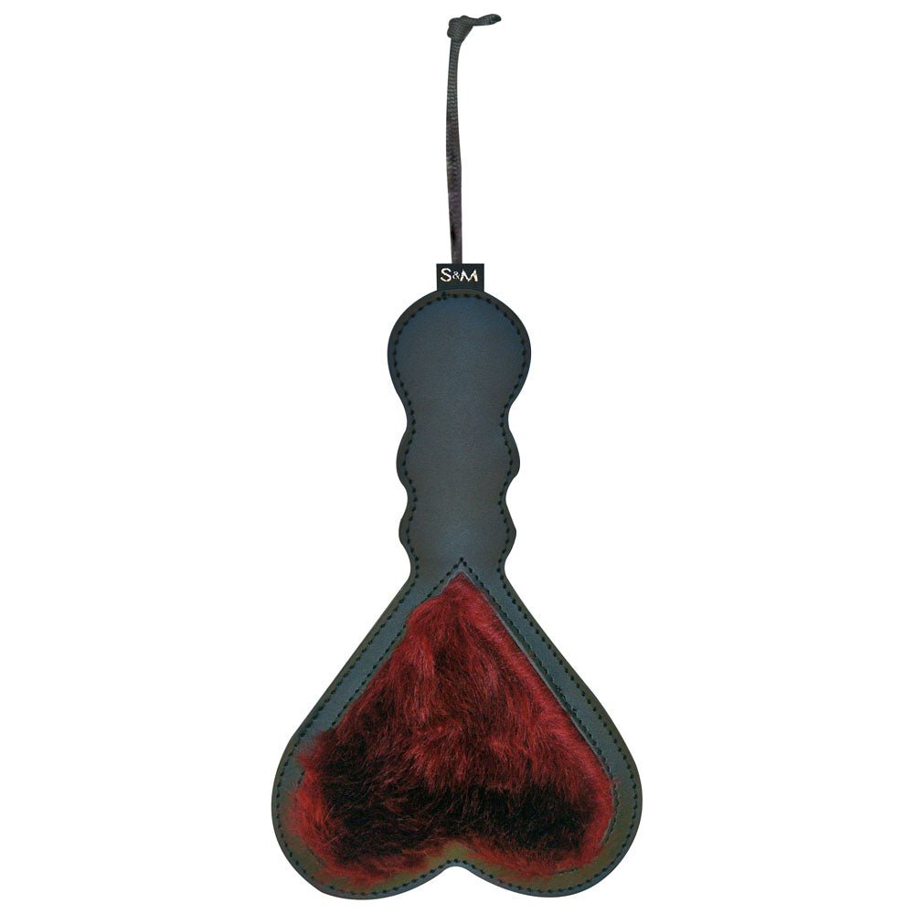 Sex & Mischief Enchanted Heart Paddle - Red/Black Paddle - silkandsin