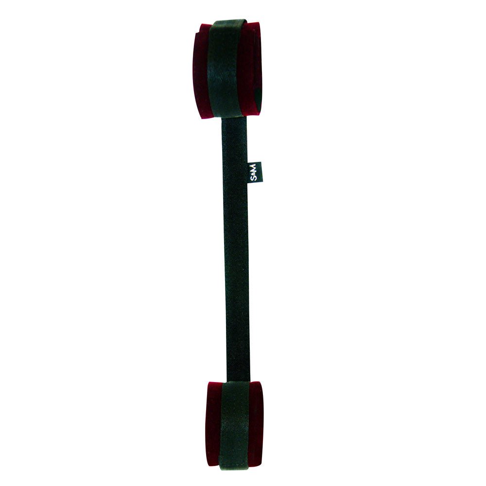 Sex & Mischief Enchanted Spreader Bar - Black/Red Restraints - silkandsin
