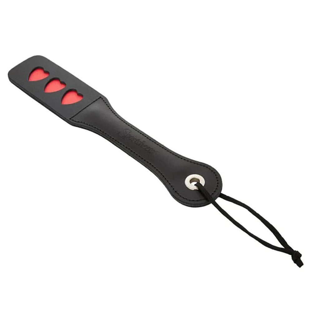 Sex & Mischief Heart Paddle - Black Paddle - silkandsin