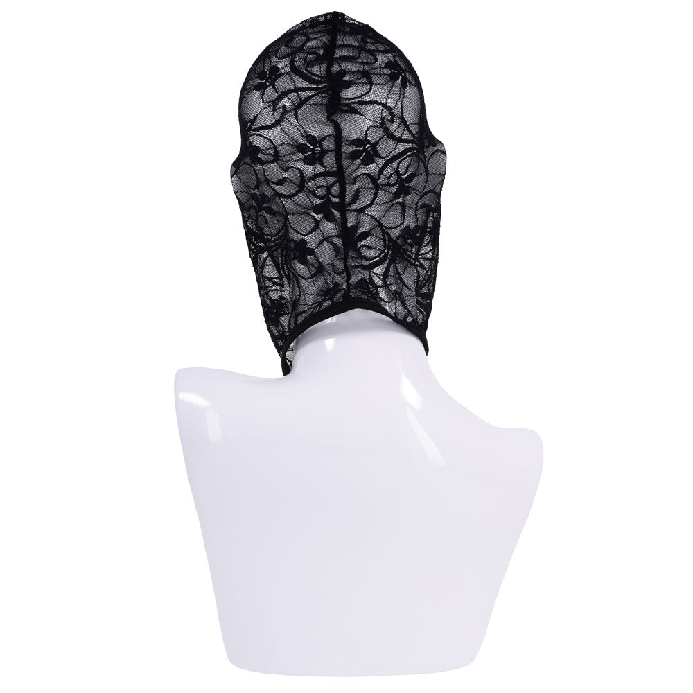 Sex & Mischief Lace Hush Hood - Black Hood - silkandsin