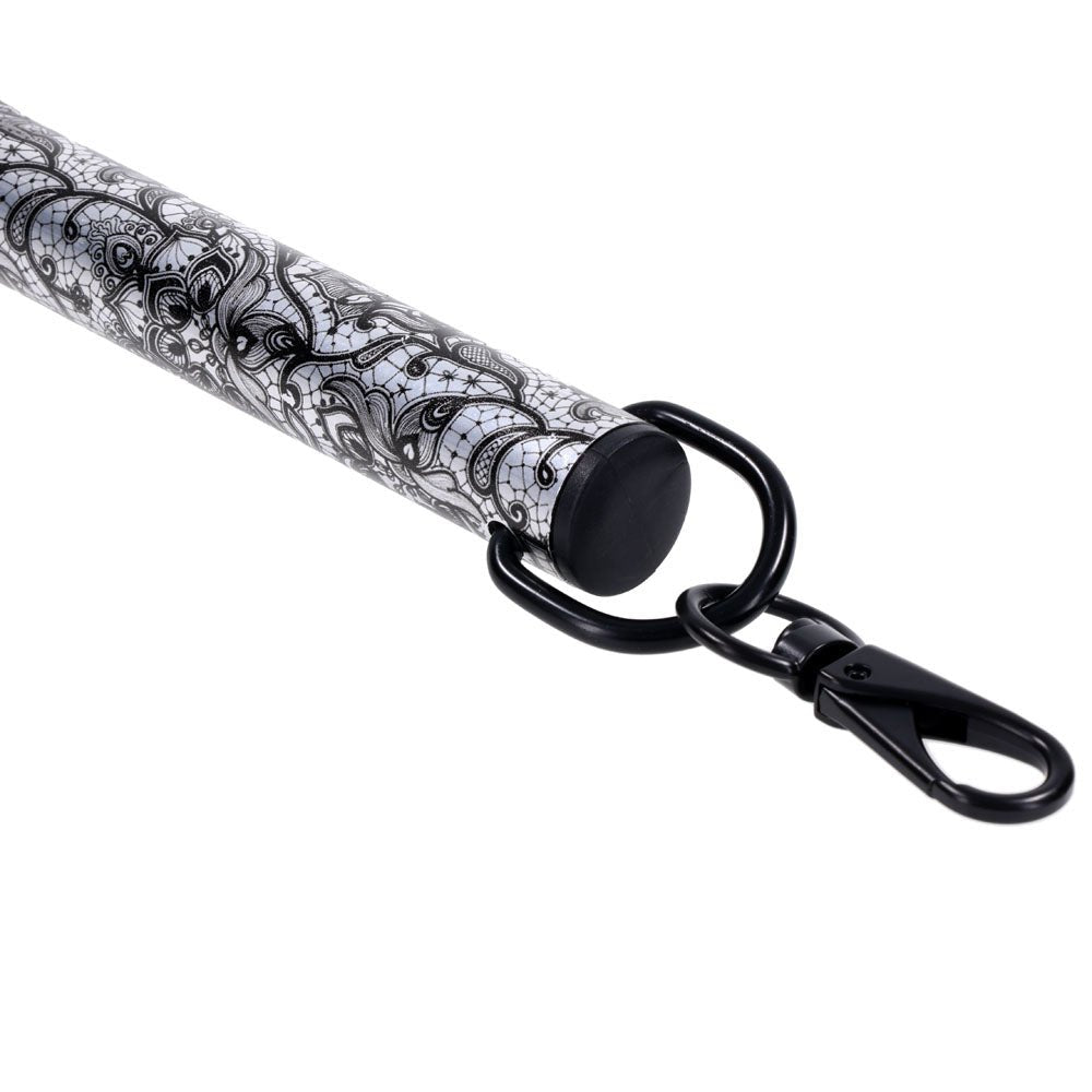 Sex & Mischief Lace Spreader Bar - Aluminium Restraint Bar - silkandsin