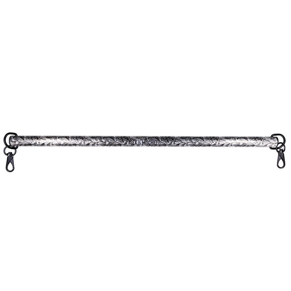 Sex & Mischief Lace Spreader Bar - Aluminium Restraint Bar - silkandsin