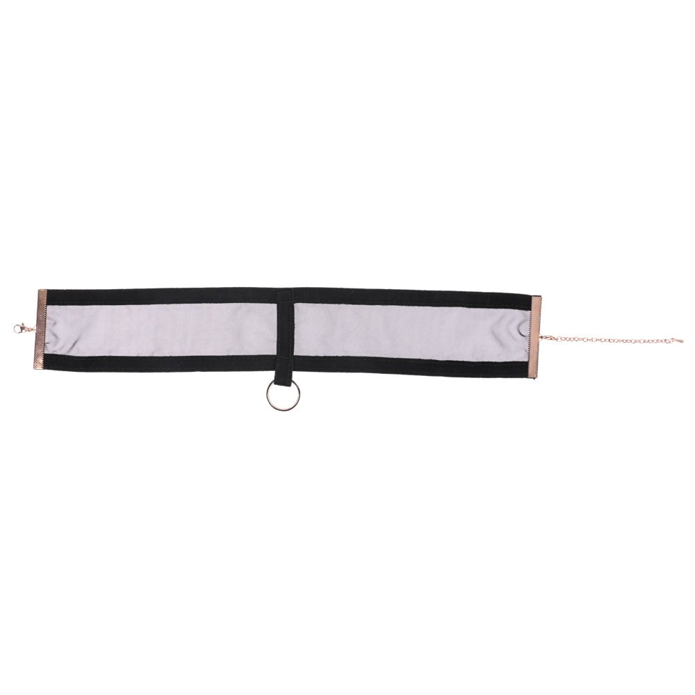 Sex & Mischief Sheer Day Collar - Black Collar - silkandsin