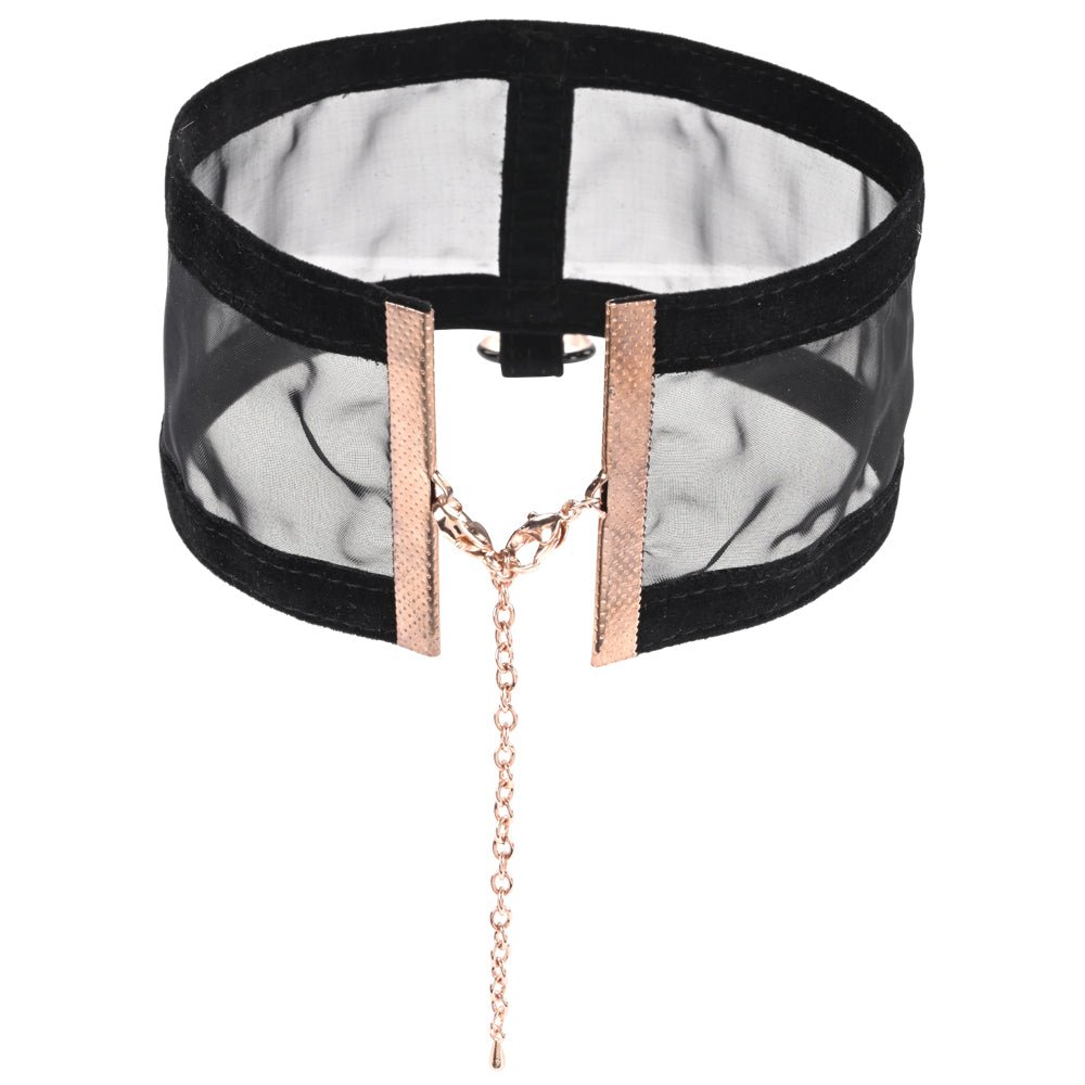 Sex & Mischief Sheer Day Collar - Black Collar - silkandsin
