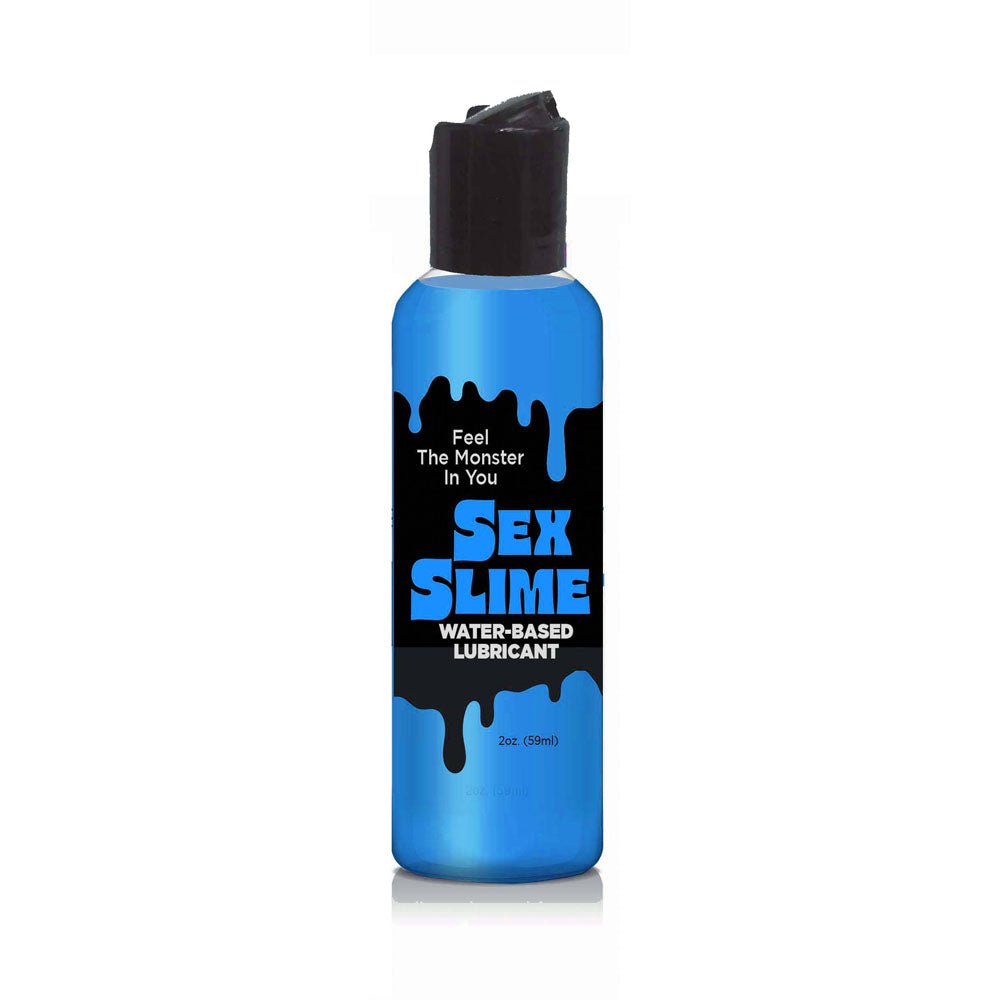 Sex Slime - Blue - Blue Water Based Lubricant - 60 ml Bottle - Silk and Sin