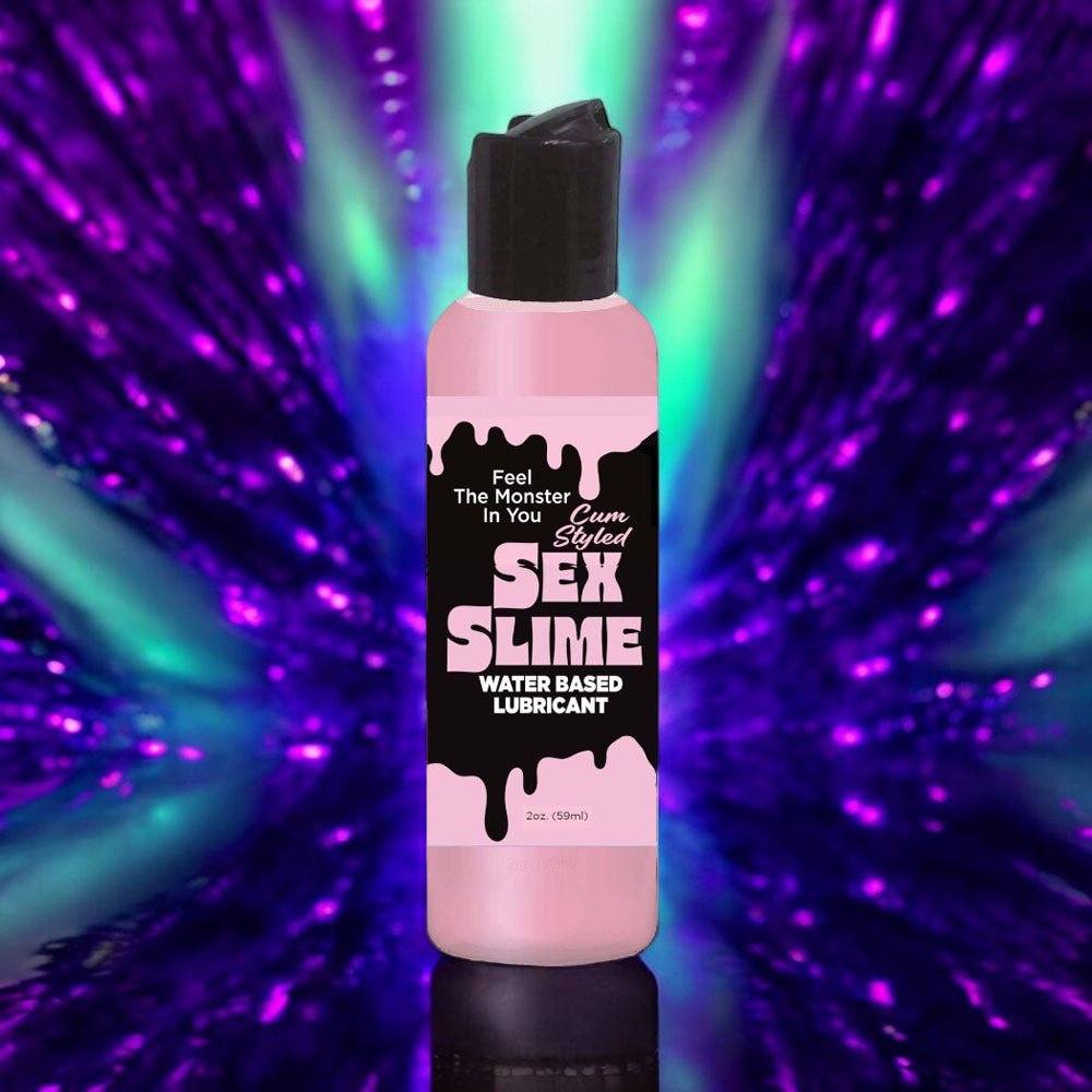 Sex Slime Cum Style Creature Lube - Pink 120 ml - Pink Cum Style Water Based Lubricant - 120 ml Bottle - Silk and Sin