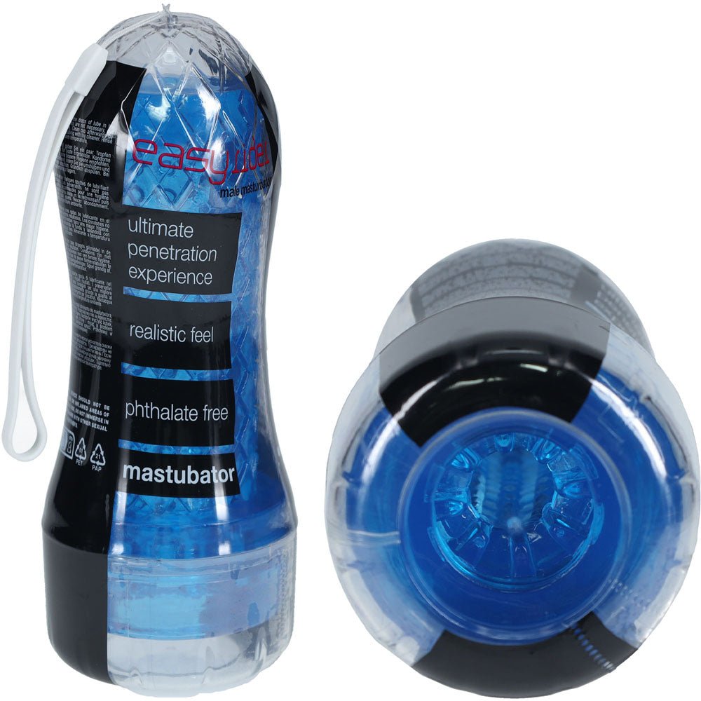 SHOTS Easy Rider - Blue - Blue Vagina Stroker - silkandsin