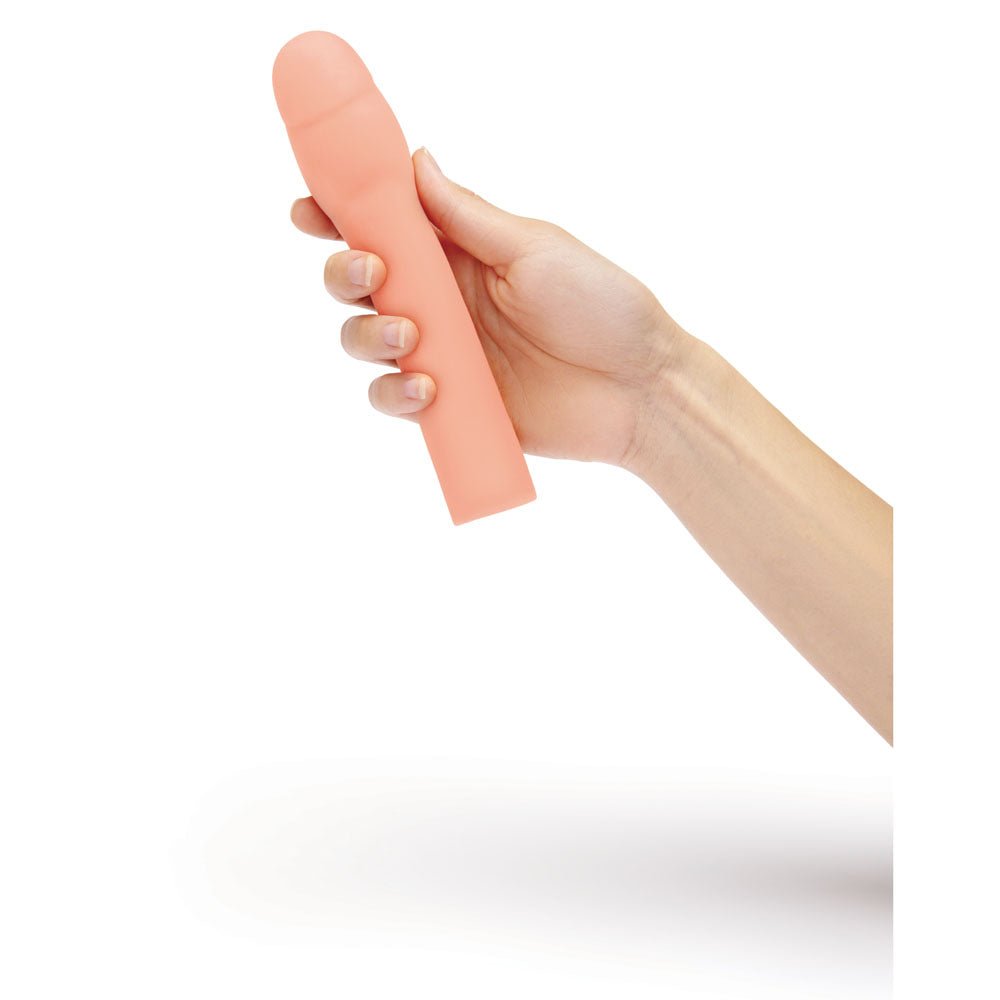 Size Up Realistic 2 Inch Penis Extender - Flesh 5 cm (2'') Penis Extension Sleeve - silkandsin