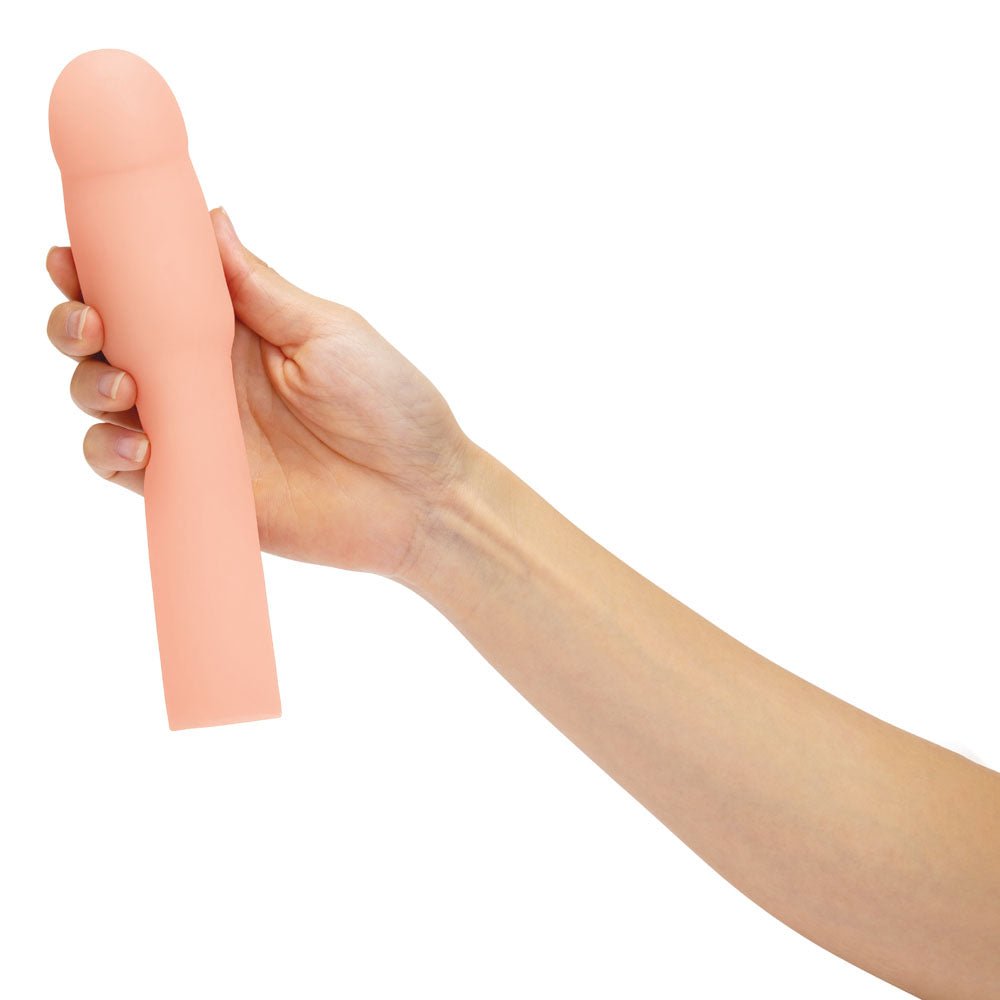 Size Up Realistic 4 Inch Penis Extender - Flesh 10.1 cm (4'') Penis Extension Sleeve - silkandsin