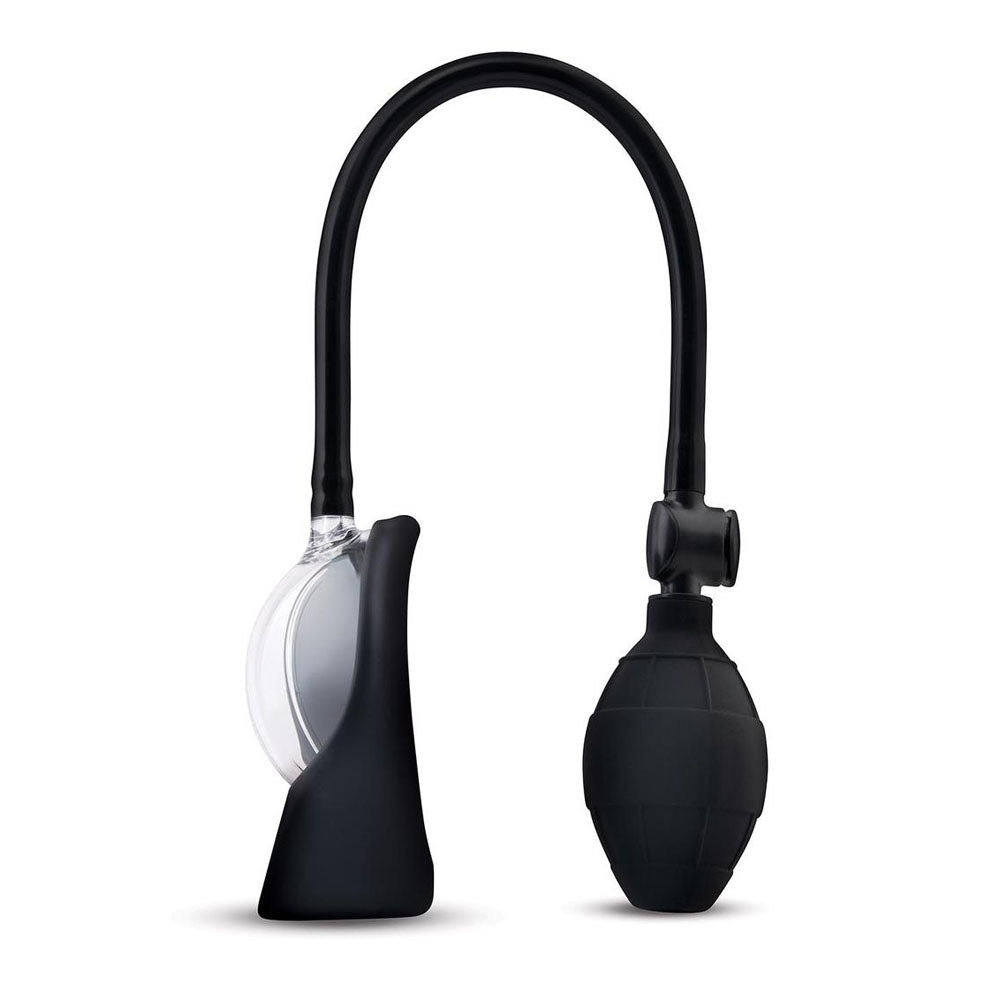 Size Up Vibrating Mini Pussy & Clitoral Pump - Clear USB Rechargeable Vibrating Vaginal and Clitoral Pump - silkandsin