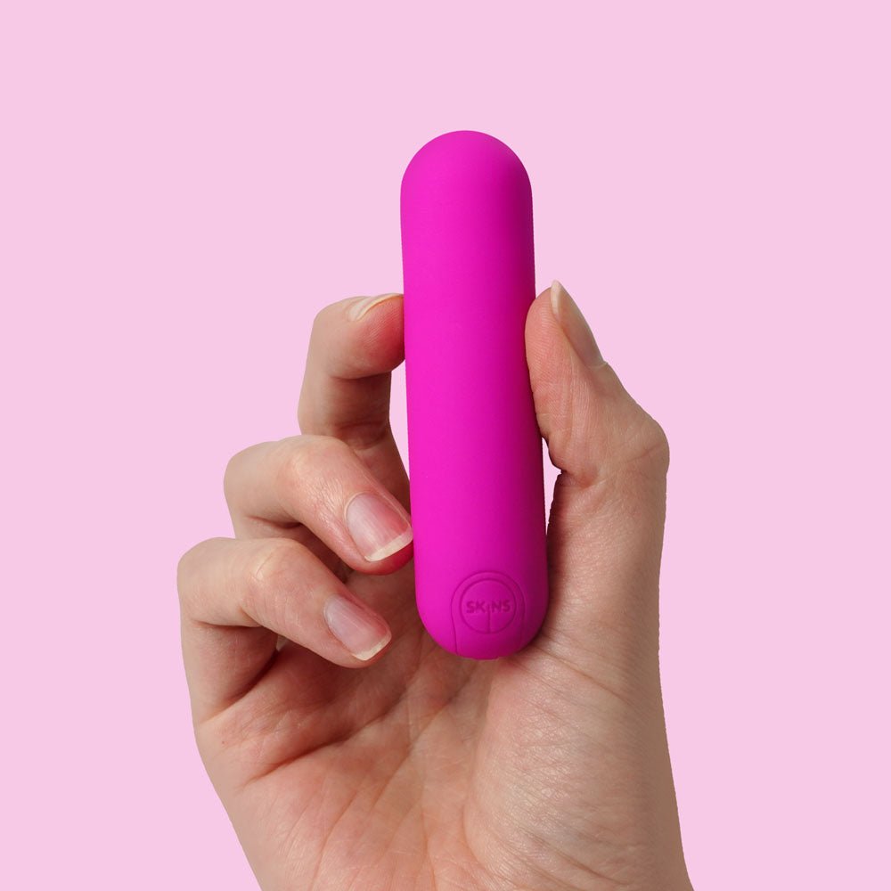 Skins Super Excite Rechargeable Pink Bullet - Pink USB Rechargeable Bullet - silkandsin