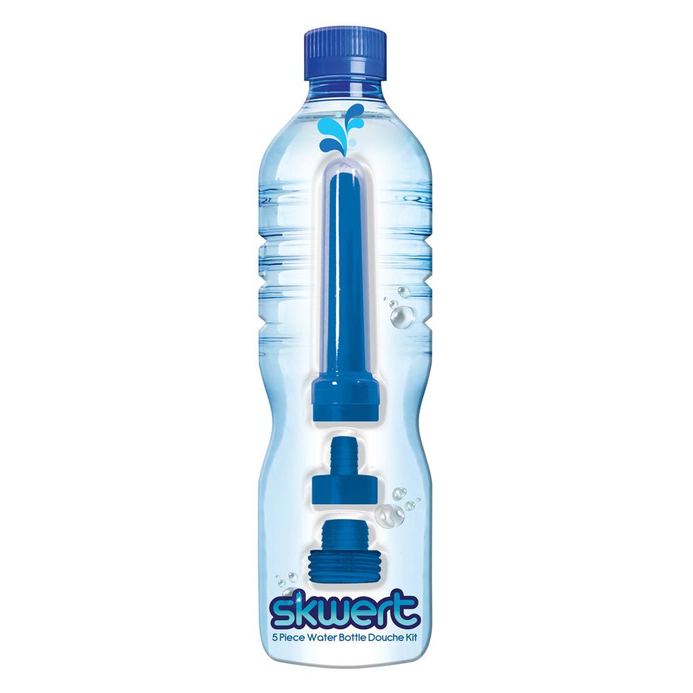 Skwert 5 Piece Water Bottle Douche Kit - 5 Piece Water Bottle Douche Adapter Kit - silkandsin