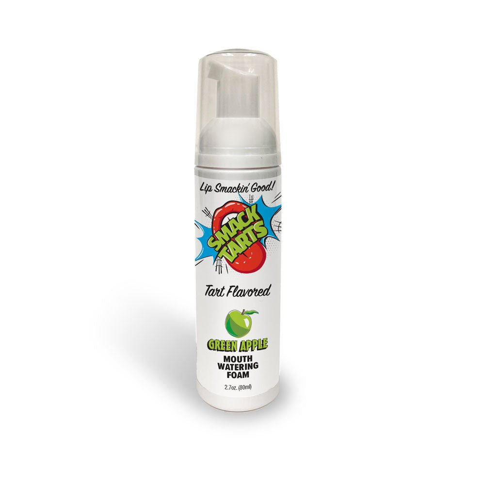 Smack Tarts Mouthwatering Foam - Green Apple - Sour Green Apple Flavoured - 80 ml Bottle - silkandsin