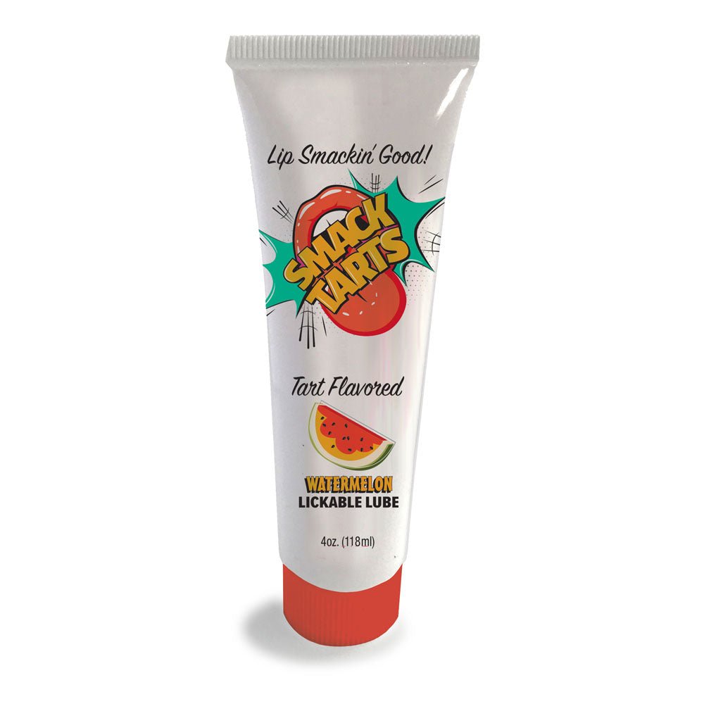 Smack Tarts - Sour Watermelon - Sour Watermelon Flavoured Lubricant - 120 ml Tube - silkandsin
