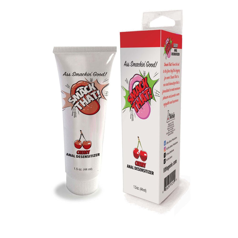 Smack That! Anal Desensitiser - Cherry - Cherry Flavoured Anal Desensitiser - 44 ml Tube - silkandsin