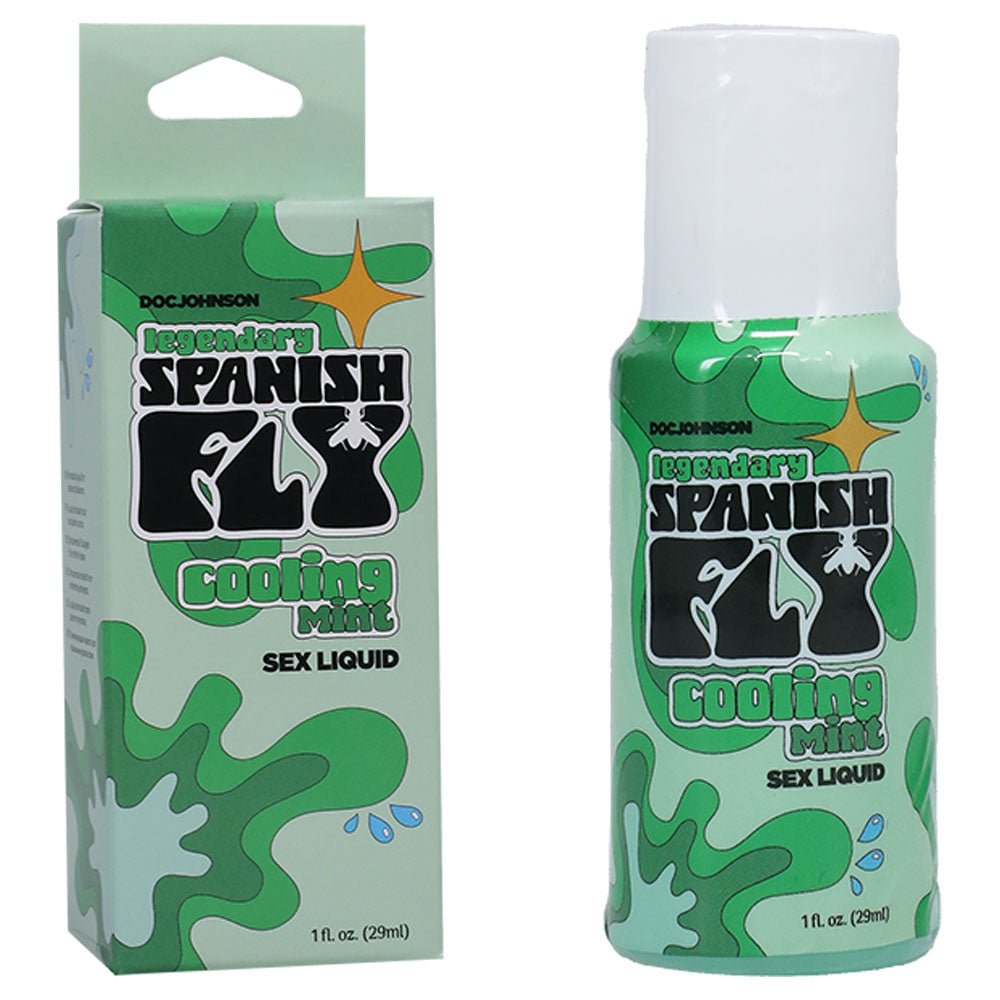 Spanish Fly Sex Liquid - Cooling Mint - Aphrodisiac Enhancer - 29 ml Bottle - Silk and Sin