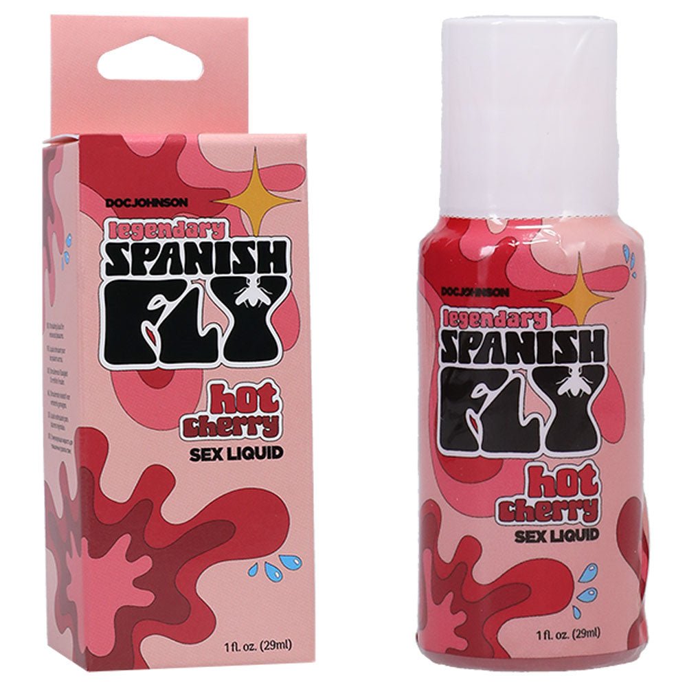 Spanish Fly Sex Liquid - Hot Cherry - Aphrodisiac Enhancer - 29 ml Bottle - Silk and Sin