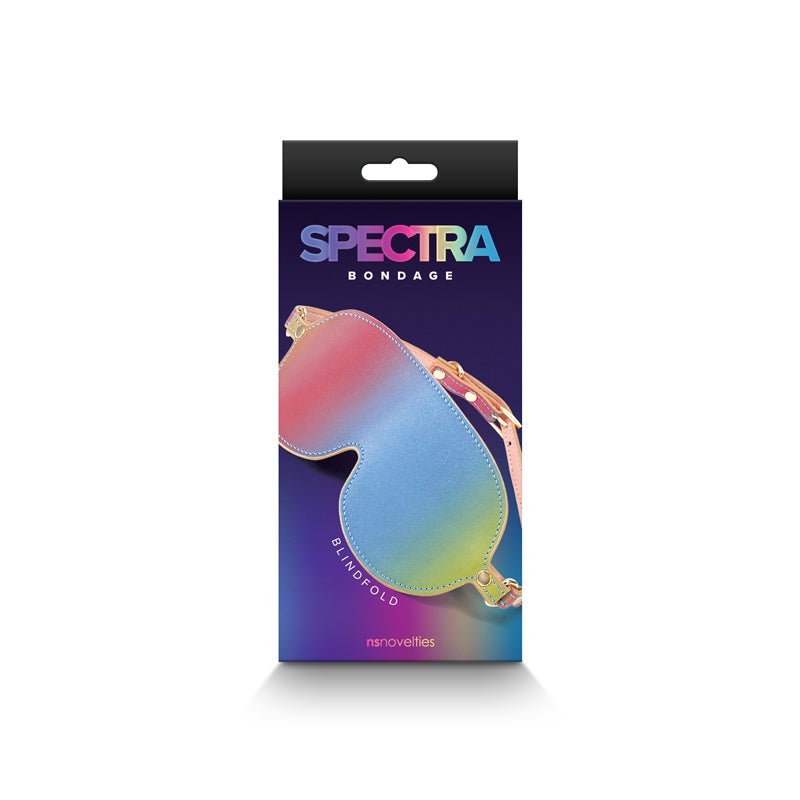 Spectra Bondage Blindfold - Rainbow - Rainbow Eye Restraint - Silk and Sin