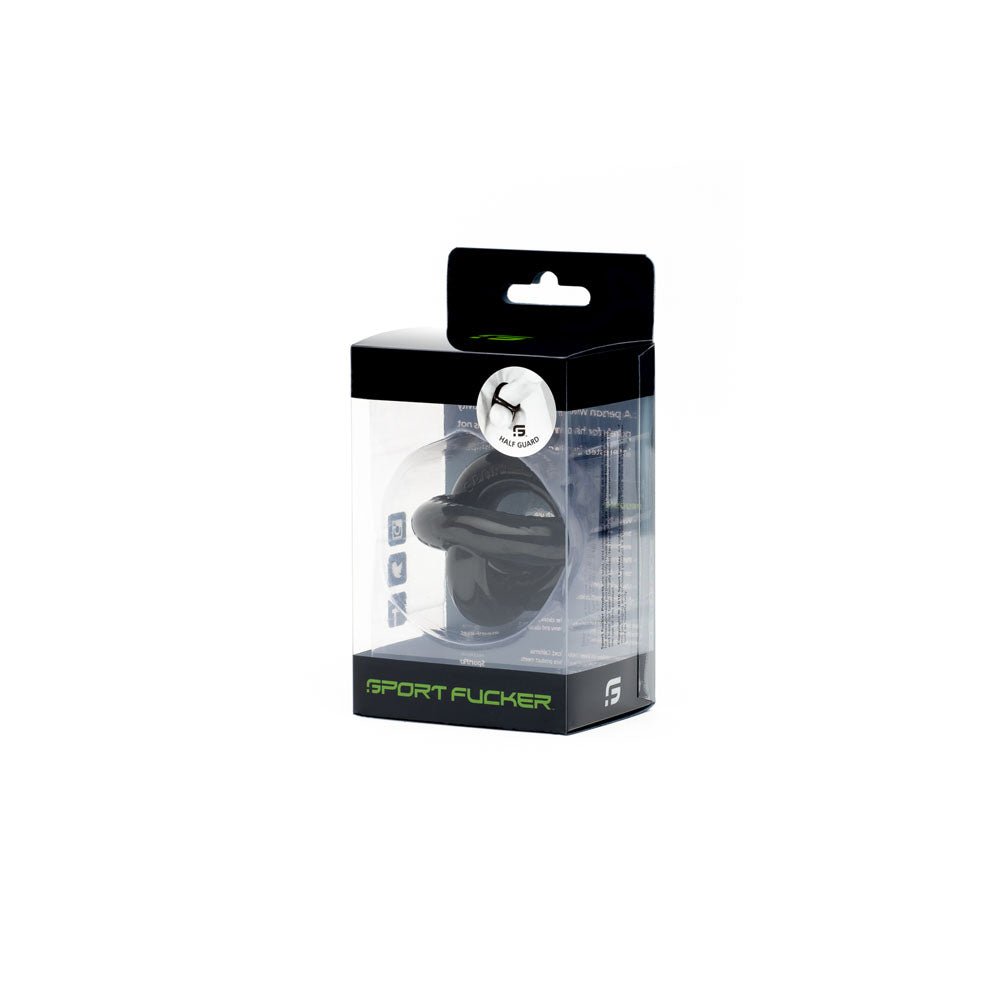 Sport Fucker Half Guard - Black Cock Ring - silkandsin