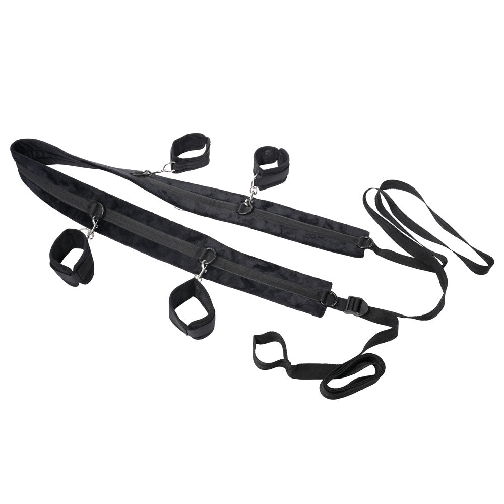 SPORTSHEETS No Matter Where Bondage Restraint System - Bed Restraints - silkandsin