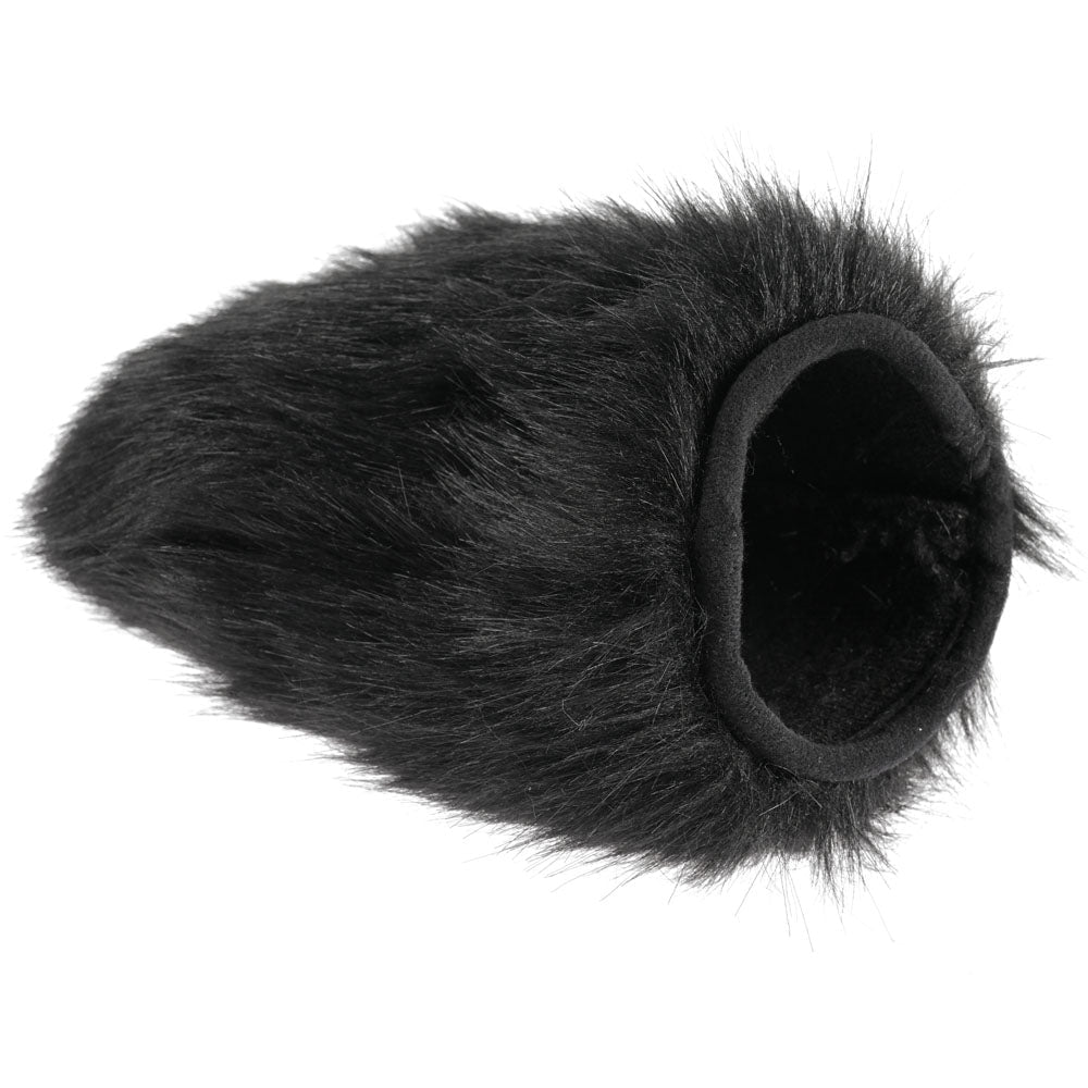 SPORTSHEETS Spiked Sensory Mitt - Black Furry Mitt with Spikes - silkandsin