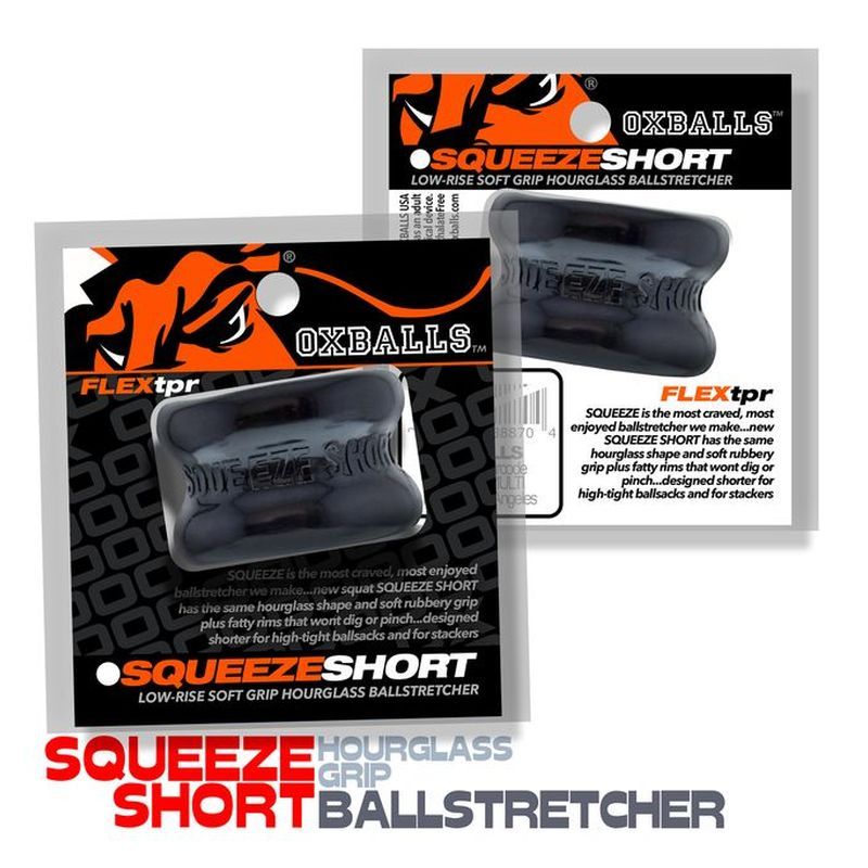 Squeeze Short Ballstretcher Black - Silk and Sin