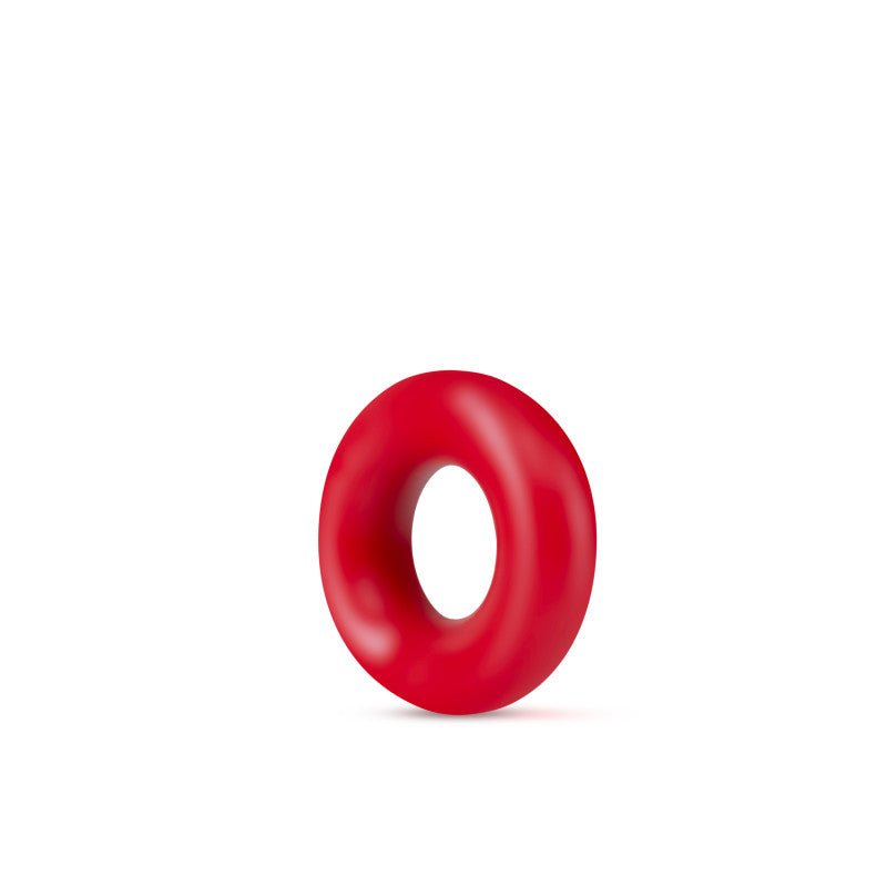 Stay Hard Donut Rings - Red Cock Rings - Set of 2 - Silk and Sin