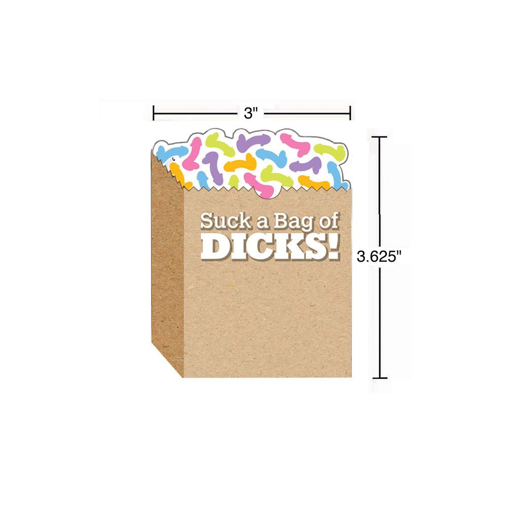 Suck A Bag Of Dicks! Sticky Notes - Novelty Sticky Notes - 100 Pack - Silk and Sin