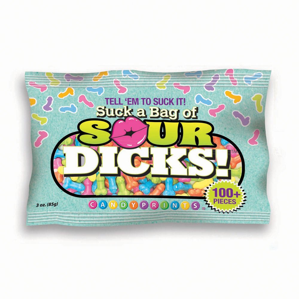 Suck A Bag Of Sour Dicks! - Novelty Pecker Lollies - 84 grams - silkandsin