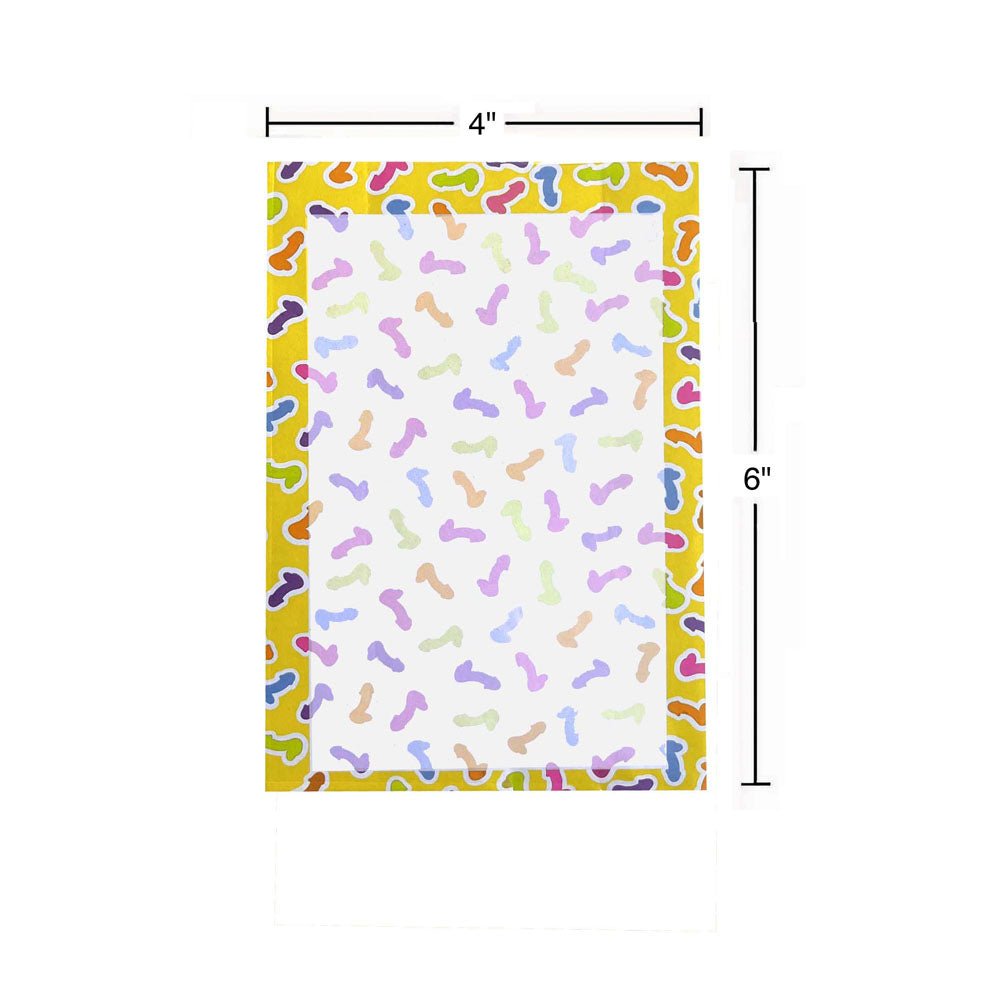 Super Fun Penis Notepad - Novelty Notepad - 100 Pages - Silk and Sin