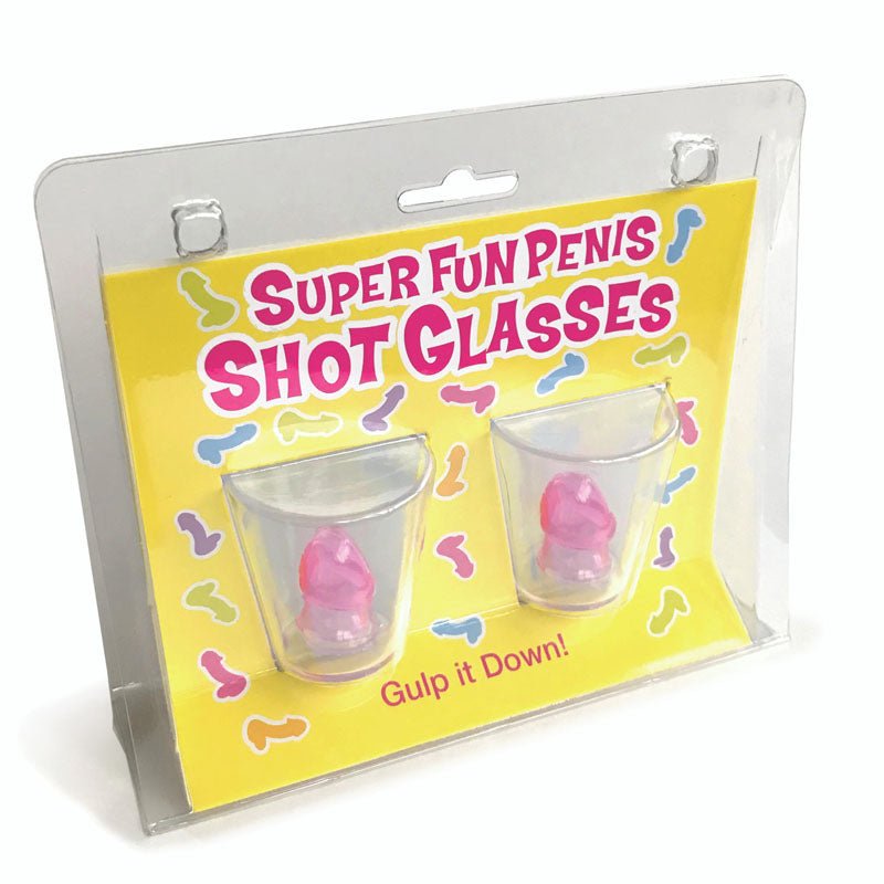 Super Fun Penis Shot Glasses - Set of 2 - silkandsin