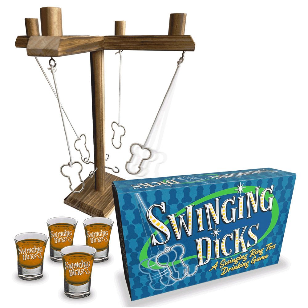 Swinging Dicks - Swinging Ring Toss Drinking Game - Silk and Sin
