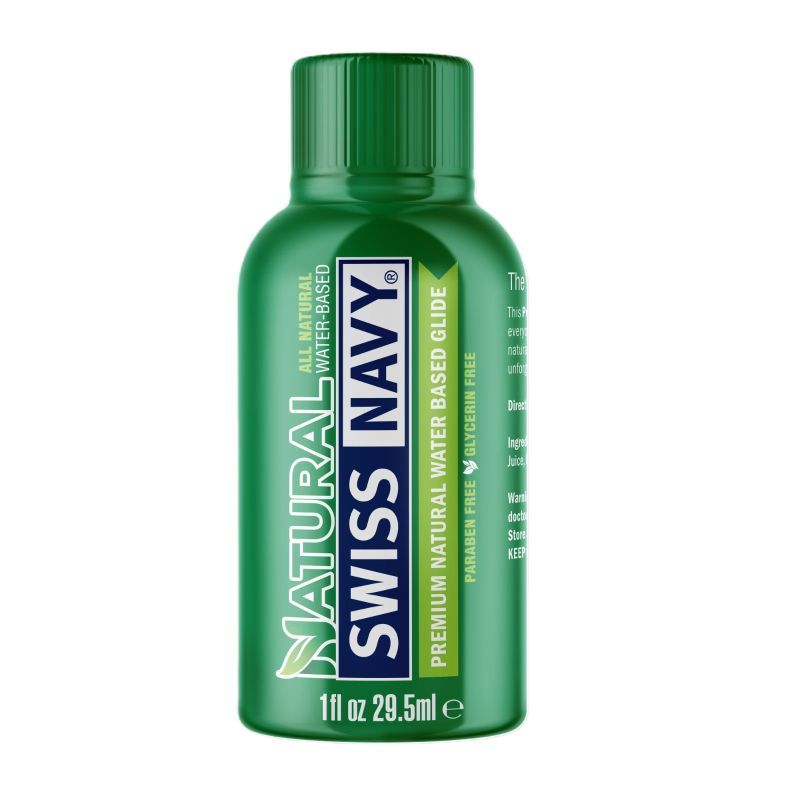 Swiss Navy All Natural Water Based Glide 1oz/29ml - Silk and Sin