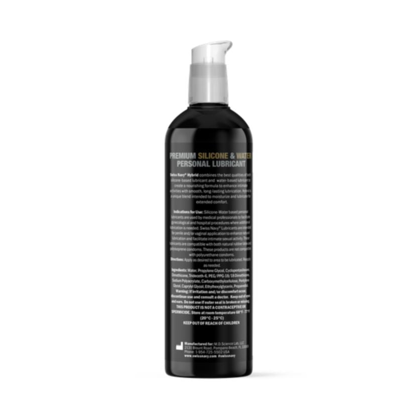 Swiss Navy Hybrid Lubricant 8oz/237ml - Silk and Sin