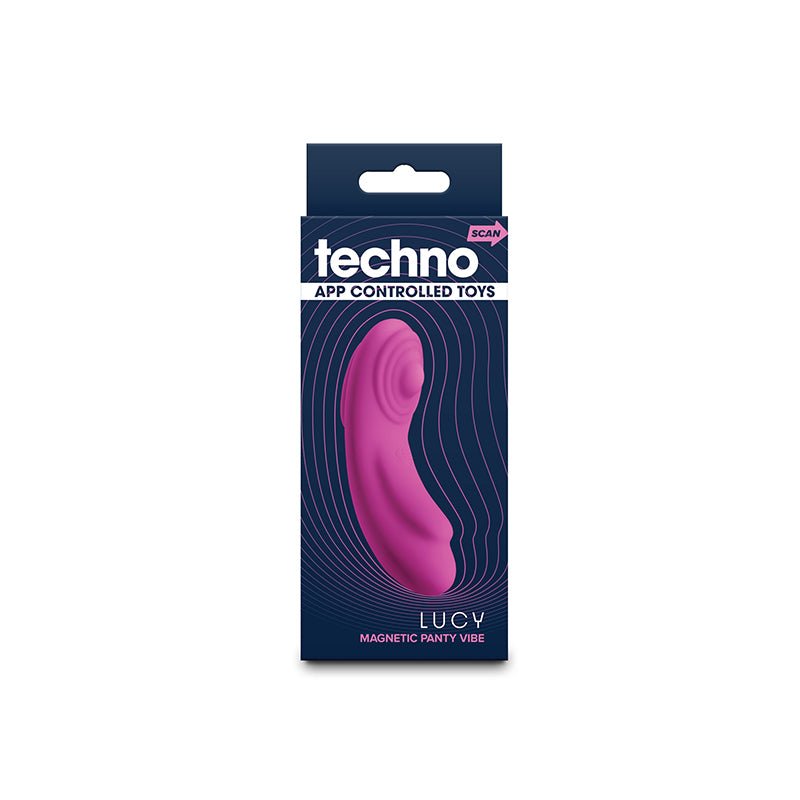 Techno - Lucy - Magenta - Magenta USB Rechargeable Panty Vibrator with App Control - Silk and Sin