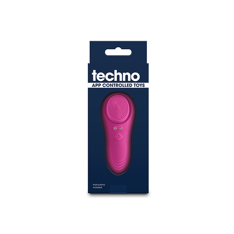 Techno - Lucy - Magenta - Magenta USB Rechargeable Panty Vibrator with App Control - Silk and Sin