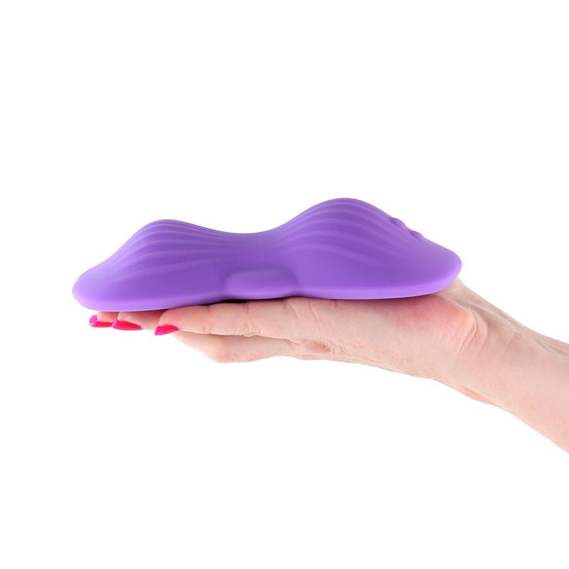 Techno - Trap - Purple - Purple USB Rechargeable Vibrating Grind Pad with App Control - Silk and Sin