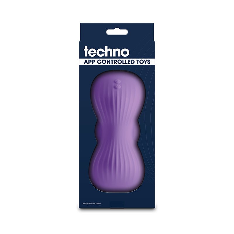 Techno - Trap - Purple - Purple USB Rechargeable Vibrating Grind Pad with App Control - Silk and Sin