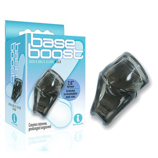 The 9's Base Boost - Black Cock & Ball Sleeve - Silk and Sin