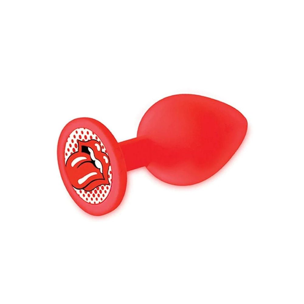 The 9's Booty Talk - Tongue - Red Butt Plug - Silk and Sin