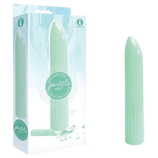 The 9's Pastel Vibes - Mint Green 17.8 cm (7'') Vibrator - Silk and Sin