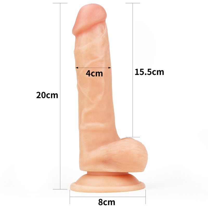 The Ultra Soft Dude - Flesh 20.3 cm (8'') Dong - Silk and Sin