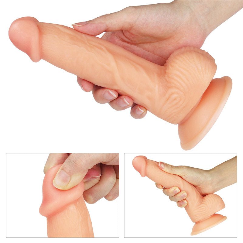 The Ultra Soft Dude - Flesh 20.3 cm (8'') Dong - Silk and Sin