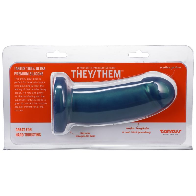 They Them Dildo Malachite - Silk and Sin