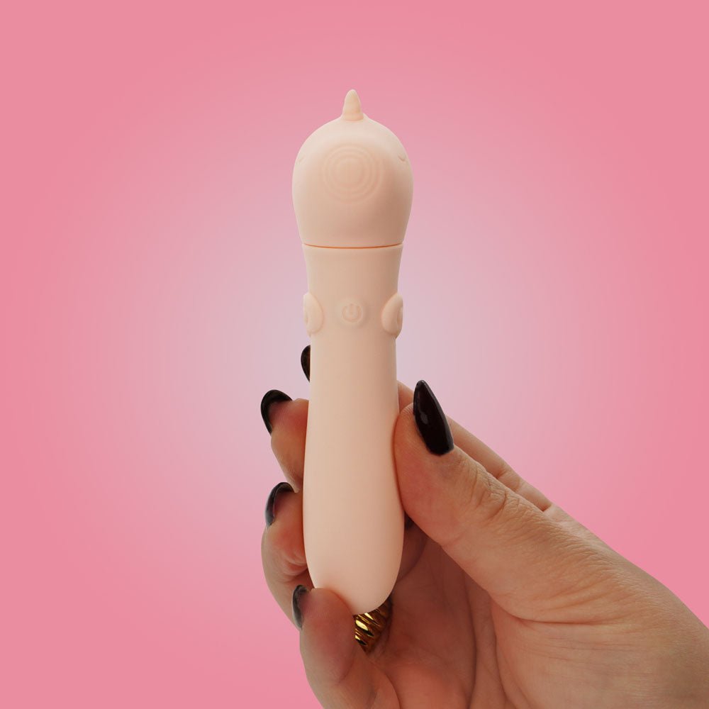 Unihorn - USB Bullet - Heart Throb - Coral USB Rechargeable Vibrating Bullet - silkandsin