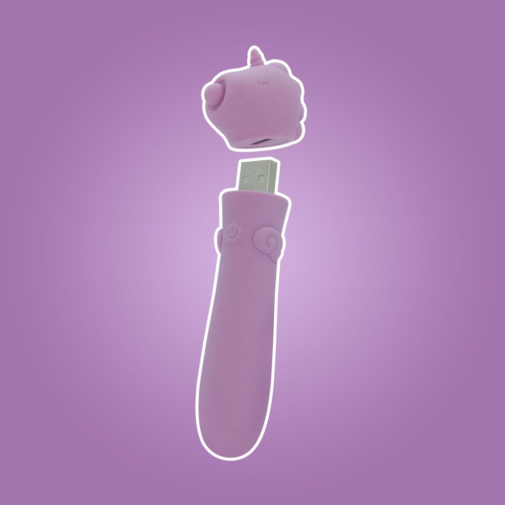 Unihorn - USB Bullet - Karma Lilac - Lilac USB Rechargeable Vibrating Bullet - silkandsin