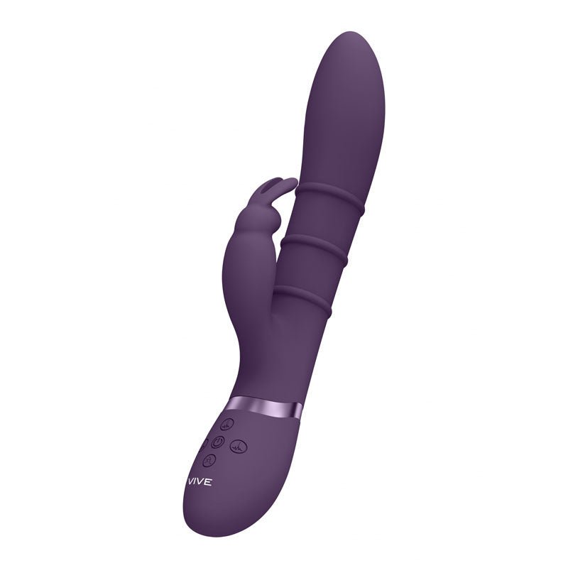 VIVE Sora - Purple - Purple 24.2 cm USB Rechargeable Rabbit Vibrator - silkandsin