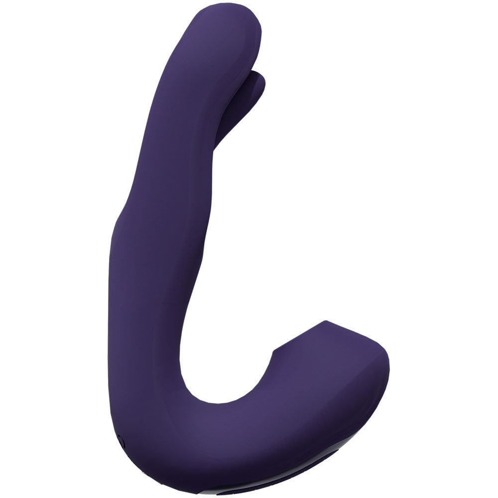 VIVE Yuna - Purple - Purple USB Rechargeable Flapping Vibrator with Air Pulsation - silkandsin