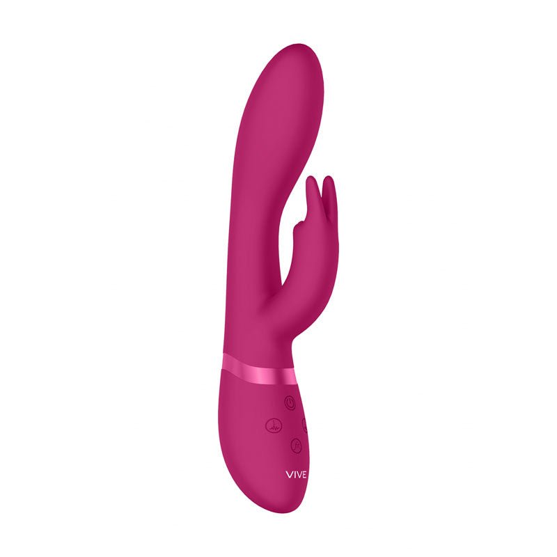 Vive Zosia - Pink 21.3 cm USB Rechargeable Rabbit Vibrator - silkandsin
